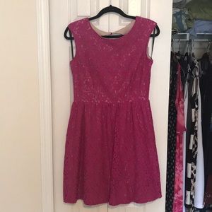 Pink lace dress